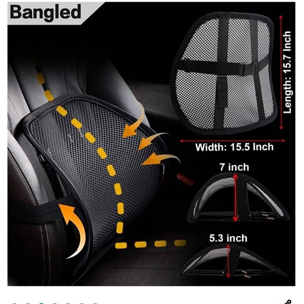 Airy lumbar support device